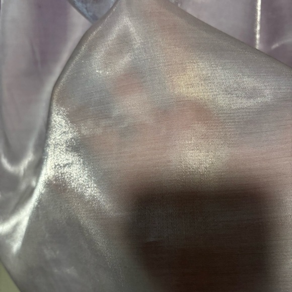 Pilcro Long-Sleeve Shine Semi Sheer Lavender Popover Blouse NWOT - Picture 9 of 9